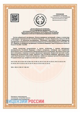 Приложение СТО 03.080.02033720.1-2020 (Образец) Лыткарино Сертификат СТО 03.080.02033720.1-2020